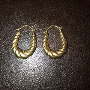 Gold hoop earrings
